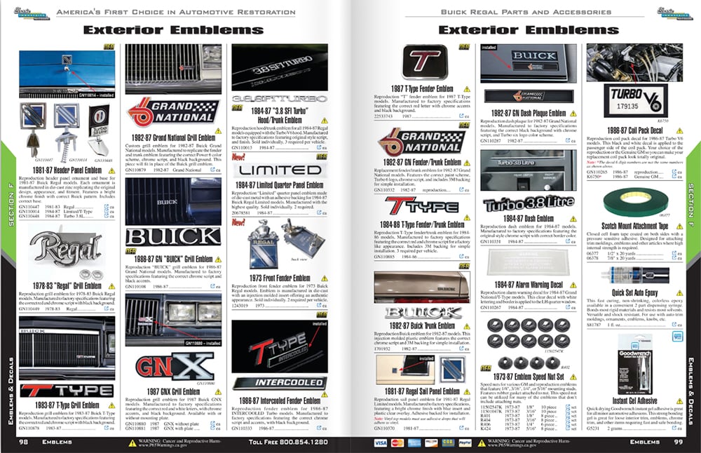 Classic Industries Launches Great New Digital Buick Regal Catalog